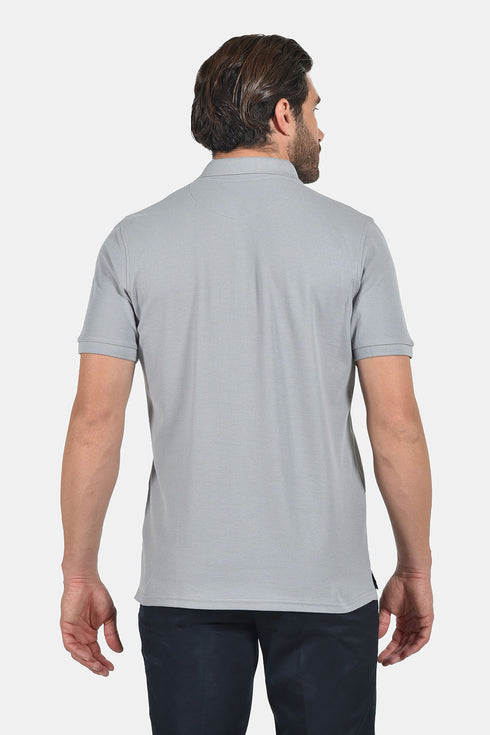 Ανδρικό Μπλουζάκι Πόλο Κανονική Γραμμή Γκρι NYT