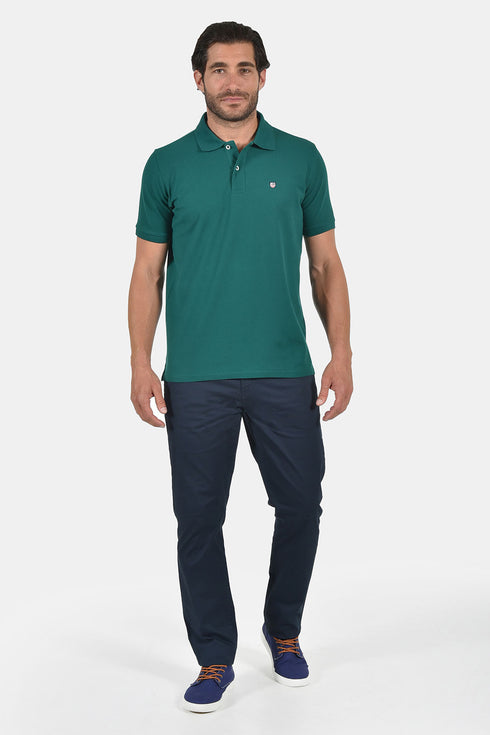 Ανδρικό Μπλουζάκι Πόλο Κανονική Γραμμή Πράσινο NYT