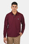 Ανδρική Μπλούζα με Γιακά Άνετη Γραμμή Μπορντό Everbest