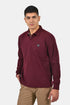 Ανδρική Μπλούζα με Γιακά Άνετη Γραμμή Μπορντό Everbest