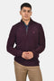 Ανδρική Μπλούζα με Φερμουάρ Μπορντό Lexton