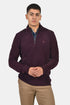 Ανδρική Μπλούζα με Φερμουάρ Μπορντό Lexton