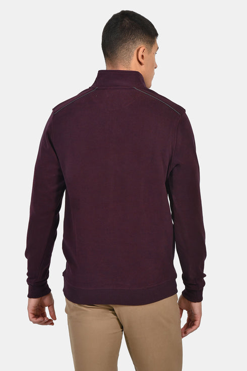 Ανδρική Μπλούζα με Φερμουάρ Μπορντό Lexton