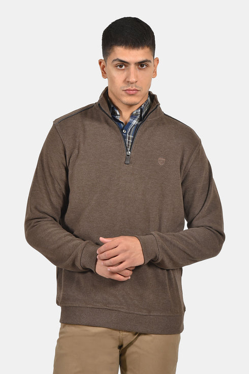 Ανδρική Μπλούζα με Φερμουάρ Μπεζ Lexton