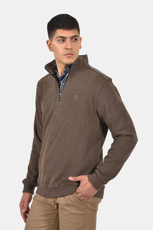 Ανδρική Μπλούζα με Φερμουάρ Μπεζ Lexton