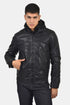 Ανδρικό Μπουφάν Από Vegan Δέρμα Μαύρο Camaro