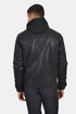 Ανδρικό Μπουφάν Από Vegan Δέρμα Μαύρο Camaro