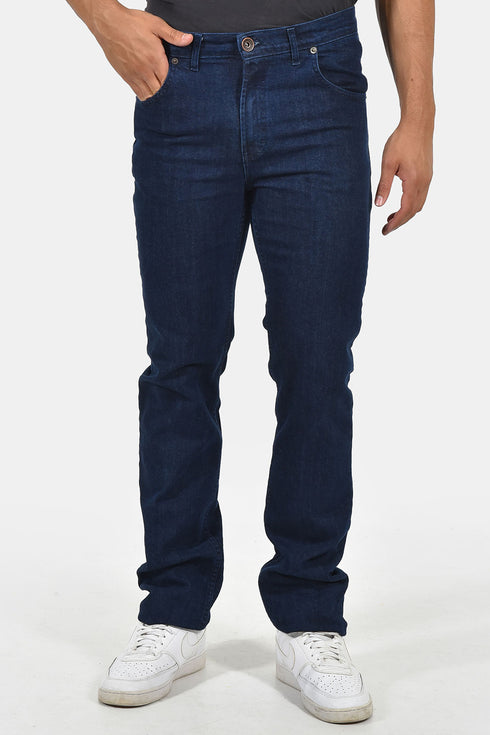 Ανδρικό Τζιν Παντελόνι Ισια Γραμμή Μπλε Σκούρο Trial