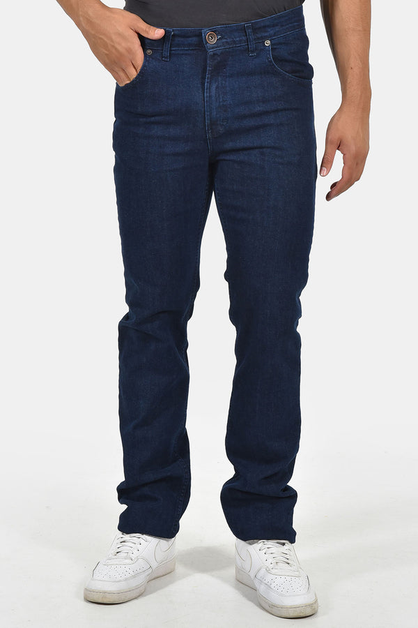 Ανδρικό Τζιν Παντελόνι Ισια Γραμμή Μπλε Σκούρο Trial