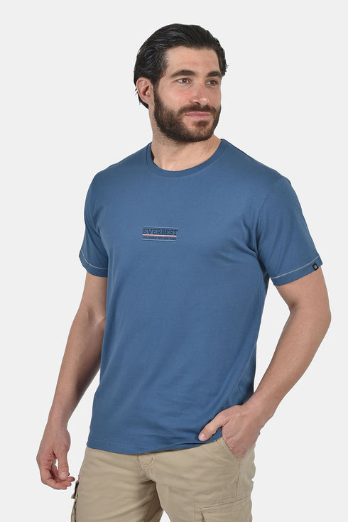 Ανδρικό T-Shirt Άνετη Γραμμή Ραφ με Τύπωμα Everbest