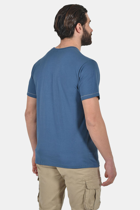 Ανδρικό T-Shirt Άνετη Γραμμή Ραφ με Τύπωμα Everbest