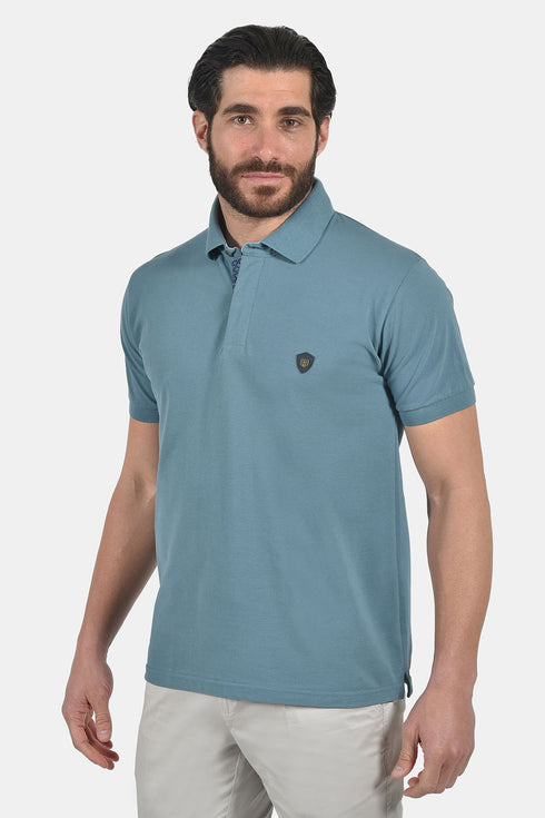 Ανδρικό Μπλουζάκι Πόλο Άνετη Γραμμή Σιέλ Everbest