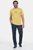 Ανδρικό T-Shirt Άνετη Γραμμή Κίτρινο με Τύπωμα Everbest