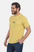 Ανδρικό T-Shirt Άνετη Γραμμή Κίτρινο με Τύπωμα Everbest