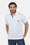 Ανδρικό Μπλουζάκι Πόλο Άνετη Γραμμή Λευκό Everbest