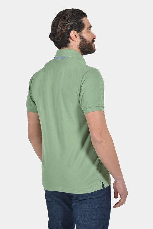 Ανδρικό Μπλουζάκι Πόλο Άνετη Γραμμή Φυστικί Everbest