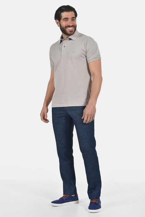 Ανδρικό Μπλουζάκι Πόλο Άνετη Γραμμή Μπεζ Everbest