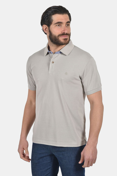 Ανδρικό Μπλουζάκι Πόλο Άνετη Γραμμή Μπεζ Everbest