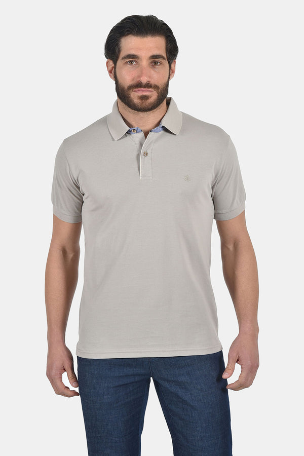 Ανδρικό Μπλουζάκι Πόλο Άνετη Γραμμή Μπεζ Everbest