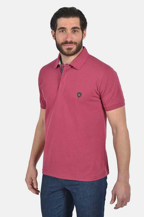 Ανδρικό Μπλουζάκι Πόλο Άνετη Γραμμή Κοραλί Everbest