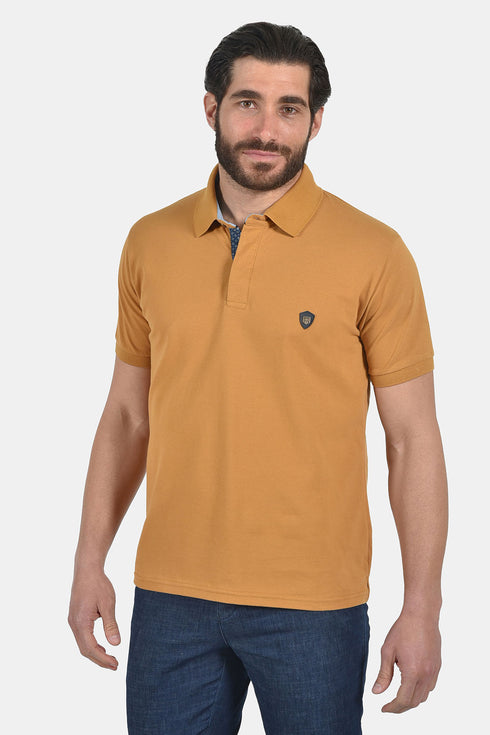 Ανδρικό Μπλουζάκι Πόλο Άνετη Γραμμή Πορτοκαλί Everbest