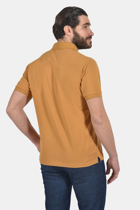 Ανδρικό Μπλουζάκι Πόλο Άνετη Γραμμή Πορτοκαλί Everbest