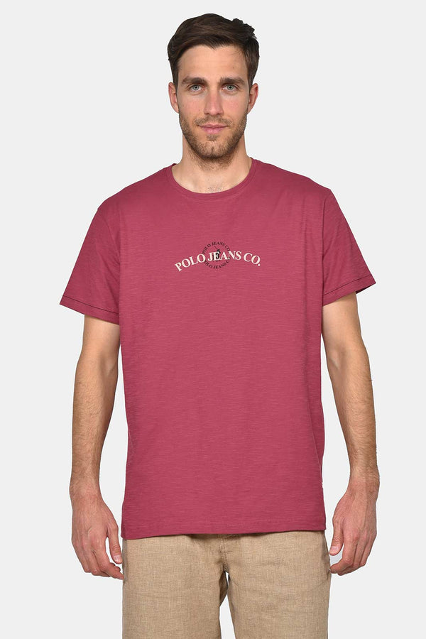 Ανδρικό T-Shirt Φλάμα Άνετη Γραμμή Καρπουζί Everbest