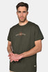 Ανδρικό T-Shirt Φλάμα Άνετη Γραμμή Χακί Everbest
