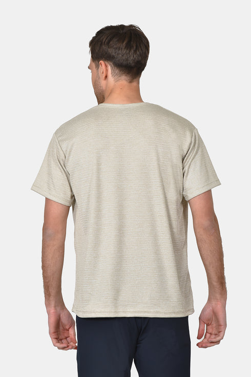 Ανδρικό T-Shirt με Ανάγλυφη Υφή Χρώμα Μπεζ Everbest