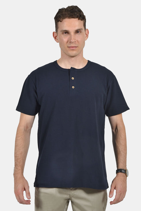 Ανδρική Μπλούζα Ριπ Μπλε με Κουμπάκια Everbest