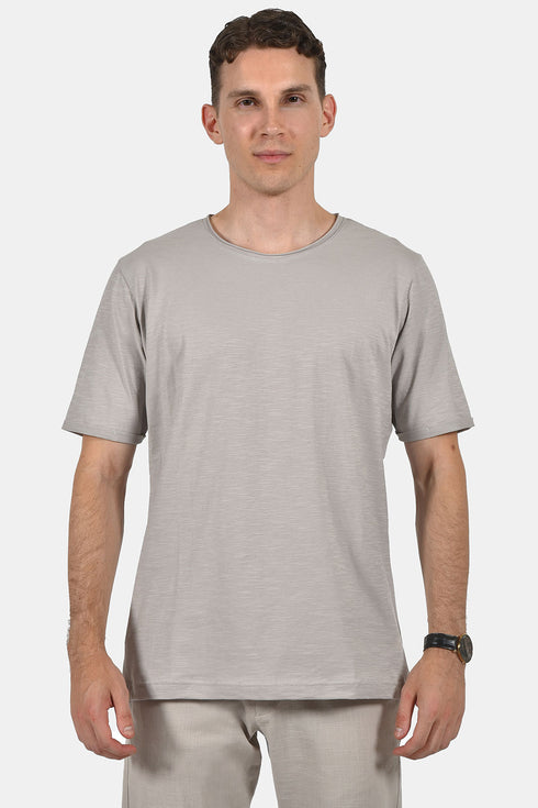 Ανδρικό T-Shirt Λαιμόκοψη Μπεζ NDC