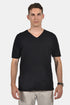 Ανδρικό T-Shirt με Λαιμό Βε Μαύρο NDC