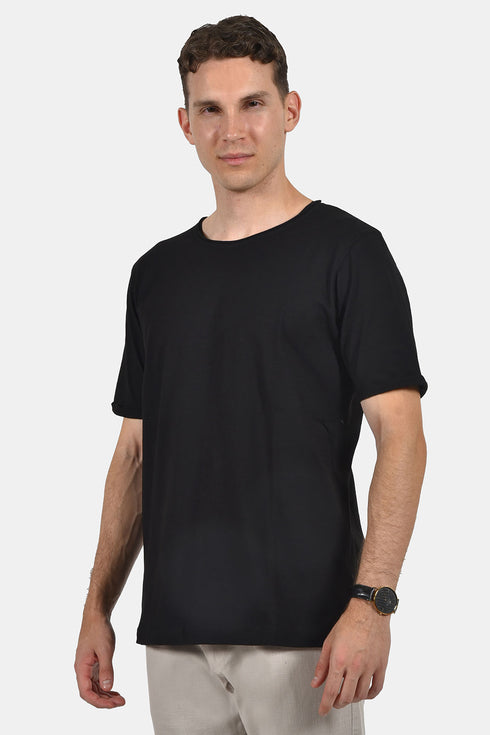 Ανδρικό T-Shirt Λαιμόκοψη Μαύρο NDC