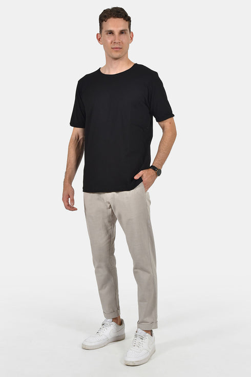 Ανδρικό T-Shirt Λαιμόκοψη Μαύρο NDC