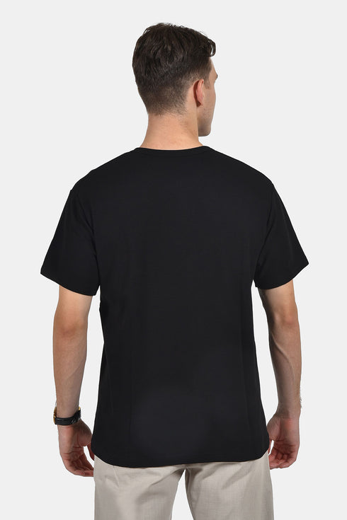 Ανδρική Μπλούζα Ριπ Μαύρο με Κουμπάκια Everbest