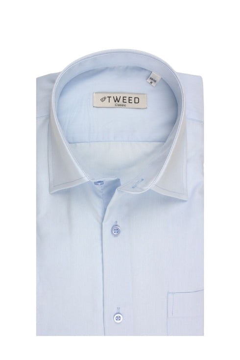 Ανδρικό Πουκάμισο με Τσέπη Σιέλ Tweed