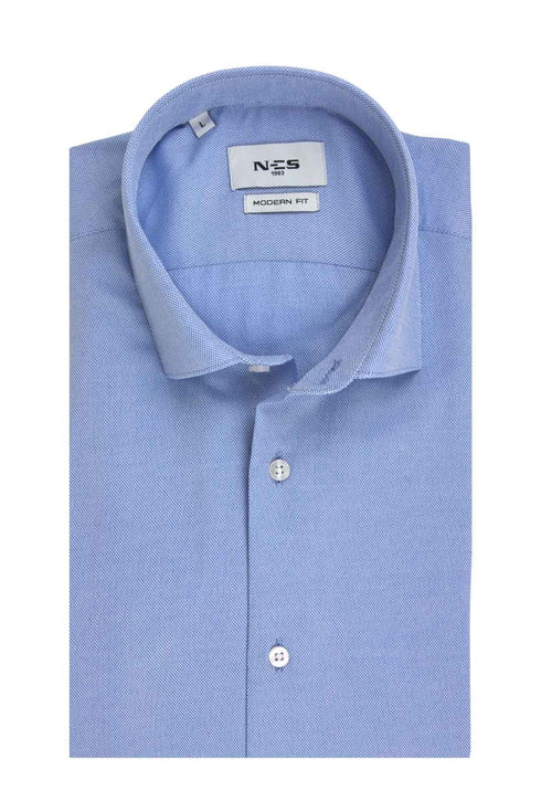 Ανδρικό Πουκάμισο Στενή Γραμμή Μπλε NCS