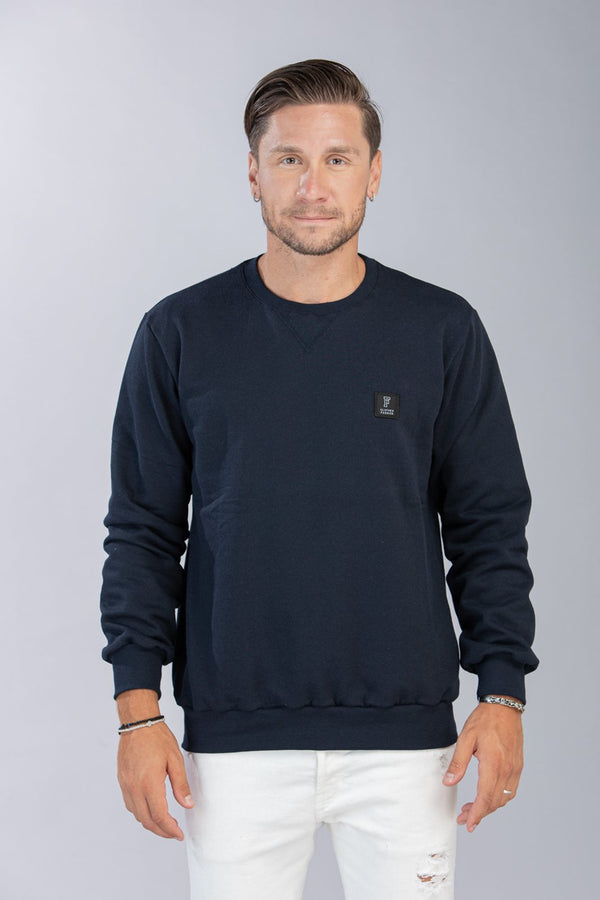 Ανδρικό Φούτερ Λαιμόκοψη Μπλε Restart