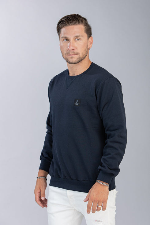 Ανδρικό Φούτερ Λαιμόκοψη Μπλε Restart