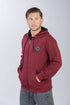 Ανδρική Ζακέτα Φούτερ με Κουκούλα Μπορντό Restart