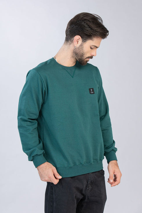 Ανδρικό Φούτερ Λαιμόκοψη Πράσινο Restart