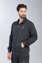 Ανδρική Ζακέτα Φούτερ Γκρι Σκούρο Restart
