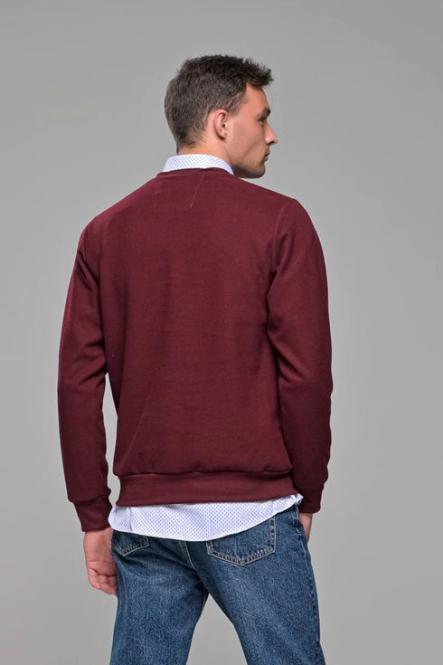 Ανδρική Μπλούζα Λαιμόκοψη Μπορντό Everbest