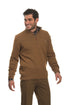 Ανδρικό Πουλόβερ με Half Zip Κάμελ NYT