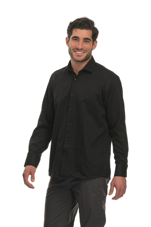 Ανδρικό Πουκάμισο Μαύρο Tweed