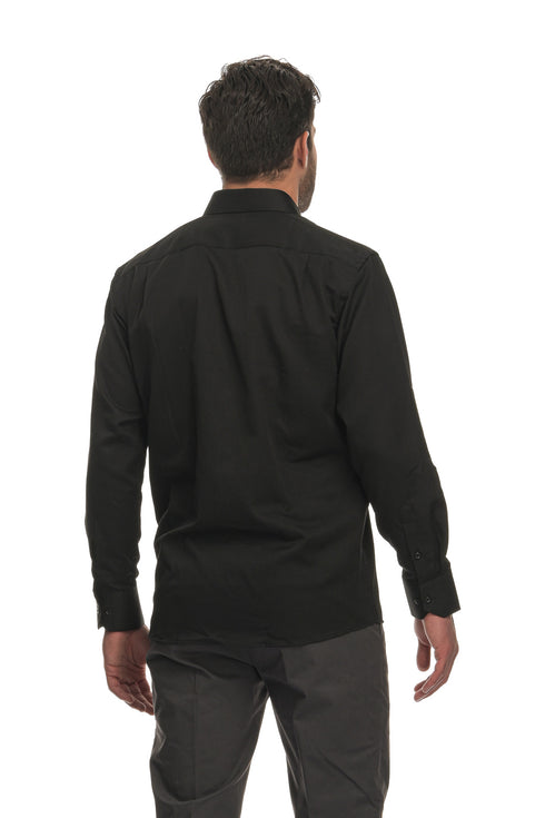 Ανδρικό Πουκάμισο Μαύρο Tweed