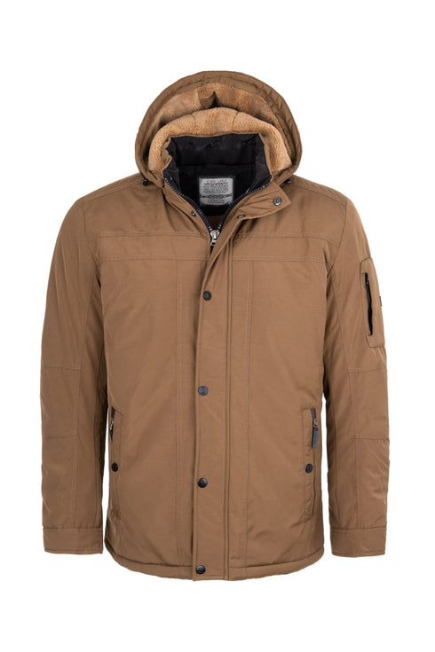 Ανδρικό Χειμωνιάτικο Μπουφάν Κάμελ Lexton