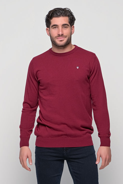 Ανδρικό Λεπτό Πλεκτό Μπορντό NYT