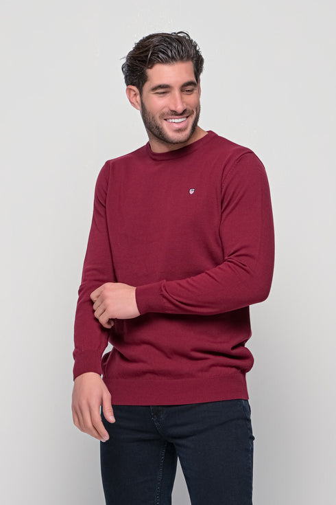 Ανδρικό Λεπτό Πλεκτό Μπορντό NYT