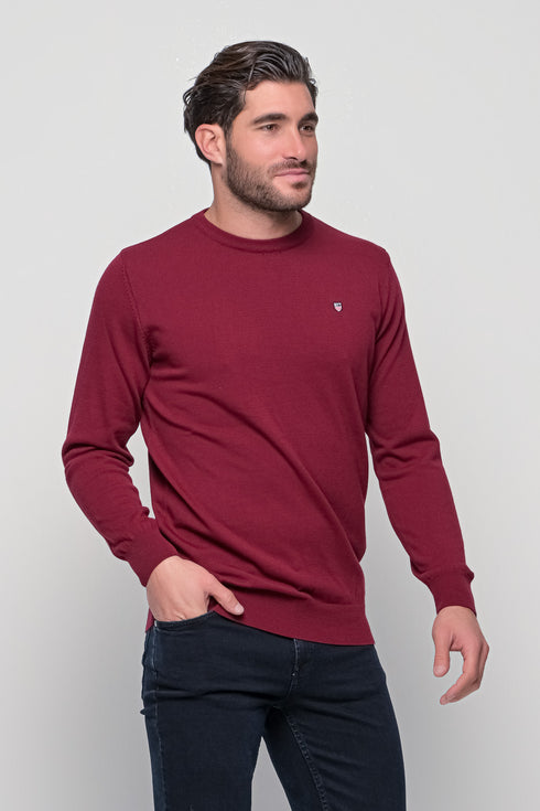 Ανδρικό Λεπτό Πλεκτό Μπορντό NYT